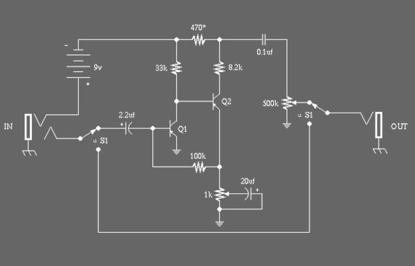 Fuzz Face Schematic