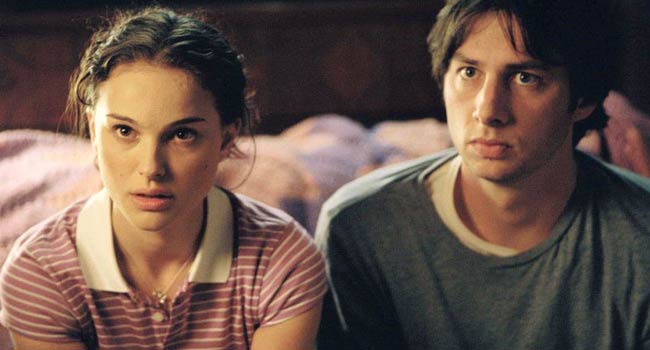 Zach Braff and Natalie Portman in Garden State