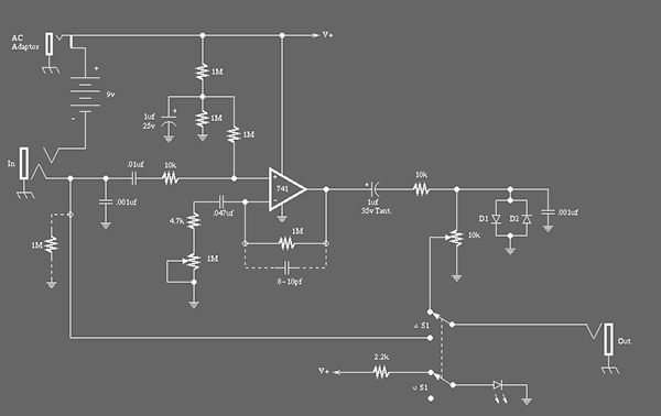 MXR Distortion + Schematic