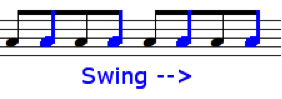 swing eighth notes